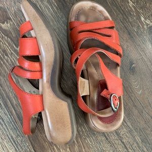 Dansko burnt orange sandals. Size 8
